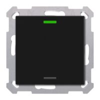 MDT Tastsensor KNX Unterputz schwarz matt 1-fach 2pkt TAL-5501006.02S