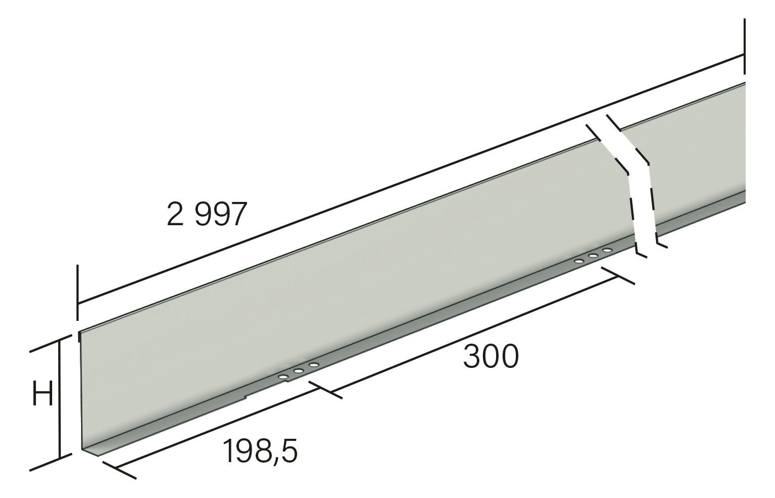 Legrand Legrand 8362400 Trennwand H30 3M tauchfeuerverzinkt