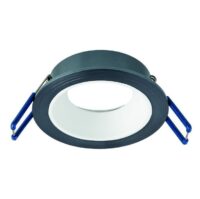 Rutec ALU10301 Einbauring MixMi, schwenkb.,ru, Aluminium basalt geb./weiß matt