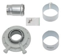 Geräteanschlussstück Brennwert für Luft-/Abgasführung 63/96 mm
