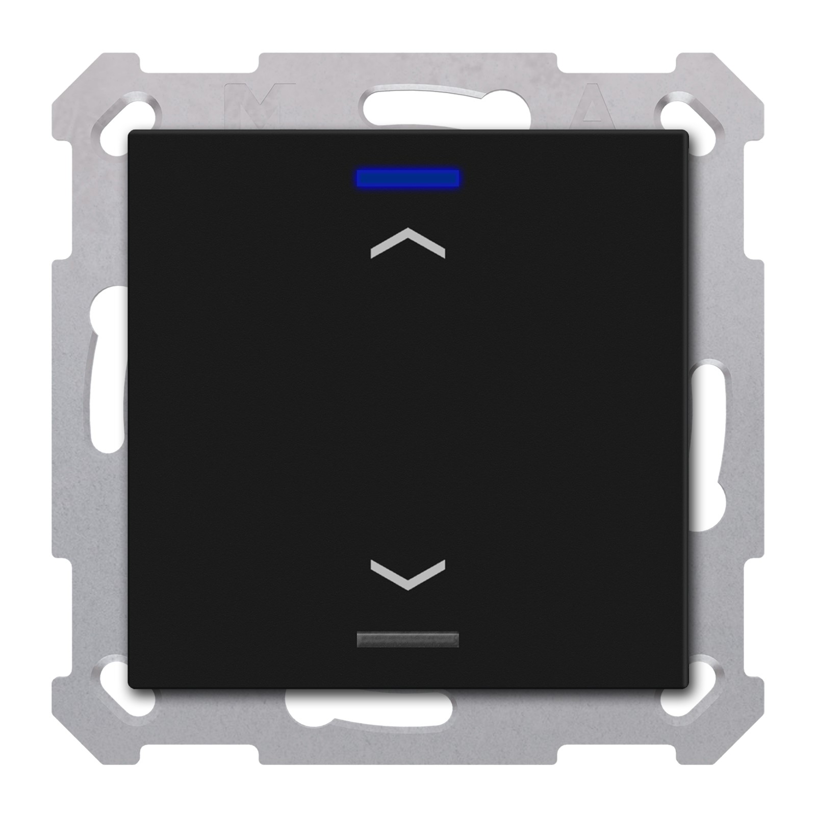 MDT Tastsensor KNX Unterputz schwarz matt 1-fach 2pkt TAL-55T1A06.02S