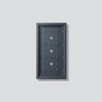 SIEDLE Gehäuse Aluminium innen/außen anthrazit GA 612-4/2-01 Außengewinde