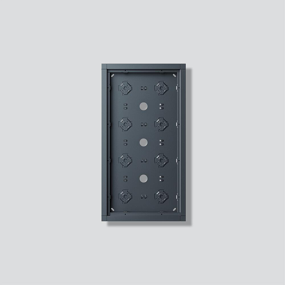 Siedle SIEDLE Gehäuse Aluminium innen/außen anthrazit GA 612-4/2-01 Außengewinde