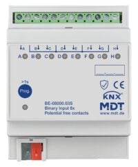 MDT Binäreingang KNX REG 4TE LED 8-fach BE-08000.03S
