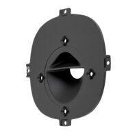 SG LEUCHTEN Reflektor schwarz sym direkt matt 000790 Kunststoff 105,5x105,5x17,85mm