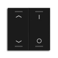 MDT Tastwippe KNX schwarz matt Kunststoff 2-fach TAL-55W2C06.02
