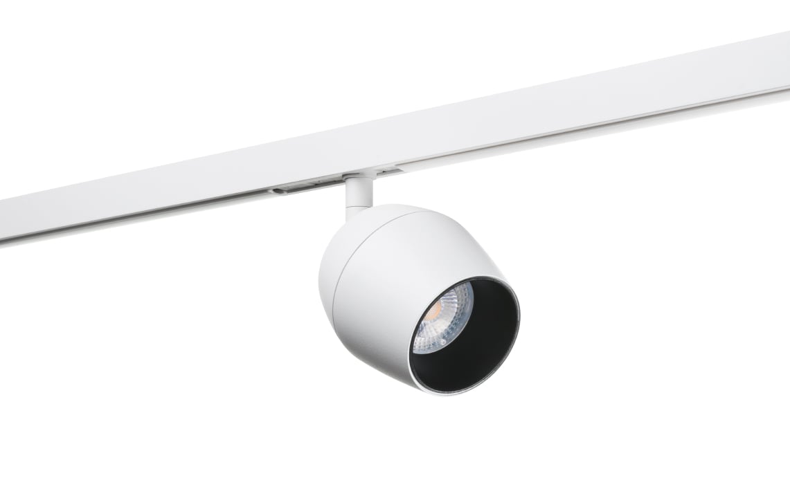 SG LEUCHTEN LED-Schienenstrahler 6,5W weiß ZIP JELSA 320882 Konverter dimmbar 1LED 2700K weiß