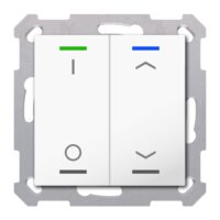 MDT Tastsensor KNX Unterputz reinweiß glänzend 2-fach 4pkt TAL-5502D02.02S