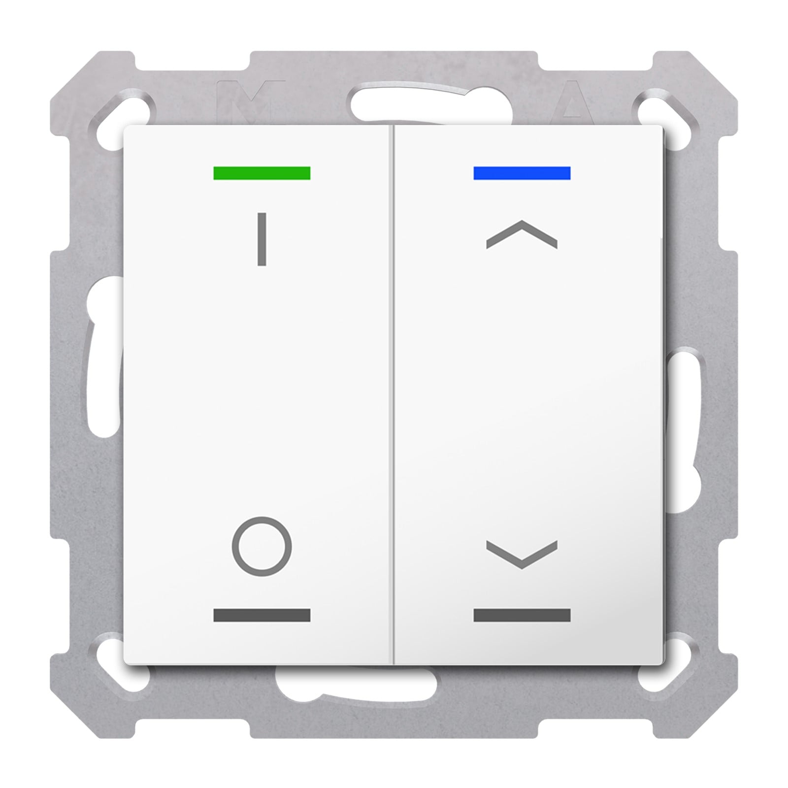 MDT Tastsensor KNX Unterputz reinweiß glänzend 2-fach 4pkt TAL-5502D02.02S