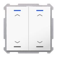MDT Tastsensor KNX Unterputz studioweiß glänzend 2-fach 4pkt TAL-63T2A04.02S