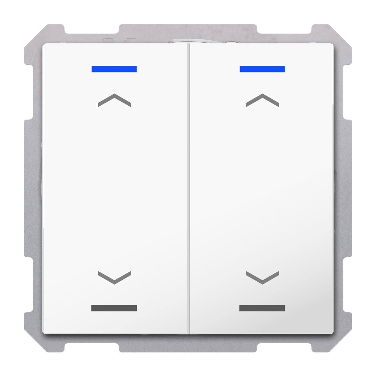 MDT Tastsensor KNX Unterputz studioweiß glänzend 2-fach 4pkt TAL-63T2A04.02S