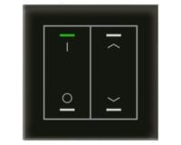MDT Tastsensor KNX Unterputz schwarz glänzend 2-fach GTL-2TDS.02S