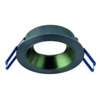 Rutec ALU10216 Einbauring MixMi, schwenkb.,ru, Aluminium basalt/dunkelgrün