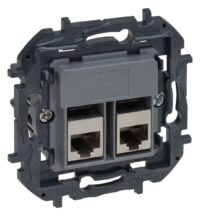 Legrand 864045B Niloe Step V4 Einsatz Datendose 2XRJ45 Kat6 Utp