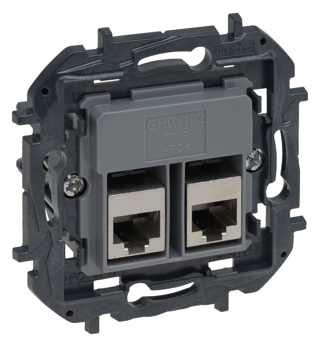 Legrand Legrand 864045B Niloe Step V4 Einsatz Datendose 2XRJ45 Kat6 Utp