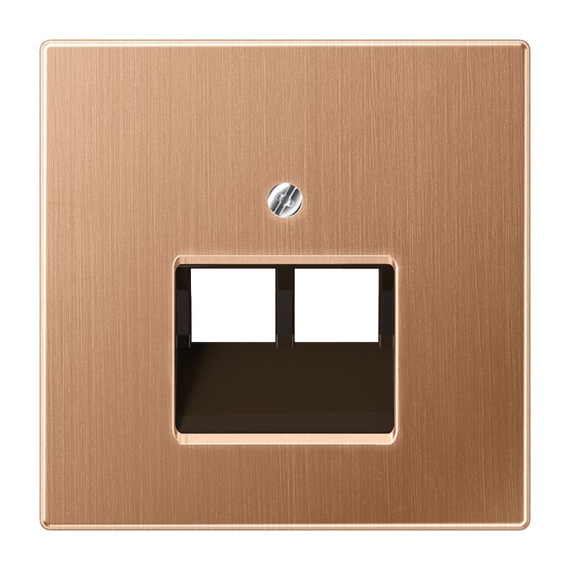 Jung Jung BRG 2969-2 UA Abdeckung für IAE/UAE-Anschlussdosen 2 x 8p Metall