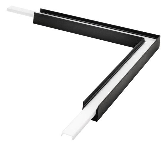 SG LEUCHTEN Dekorelement schwarz Aluminium L200mm 391505 B200mm H22mm