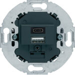 BERKER Steckdose 1-fach anthrazit matt 1USB-A Unterputz 260415 1USB-C IP20 horizontal/vertikal