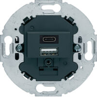 BERKER Steckdose 1-fach anthrazit matt 1USB-A Unterputz 260415 1USB-C IP20 horizontal/vertikal