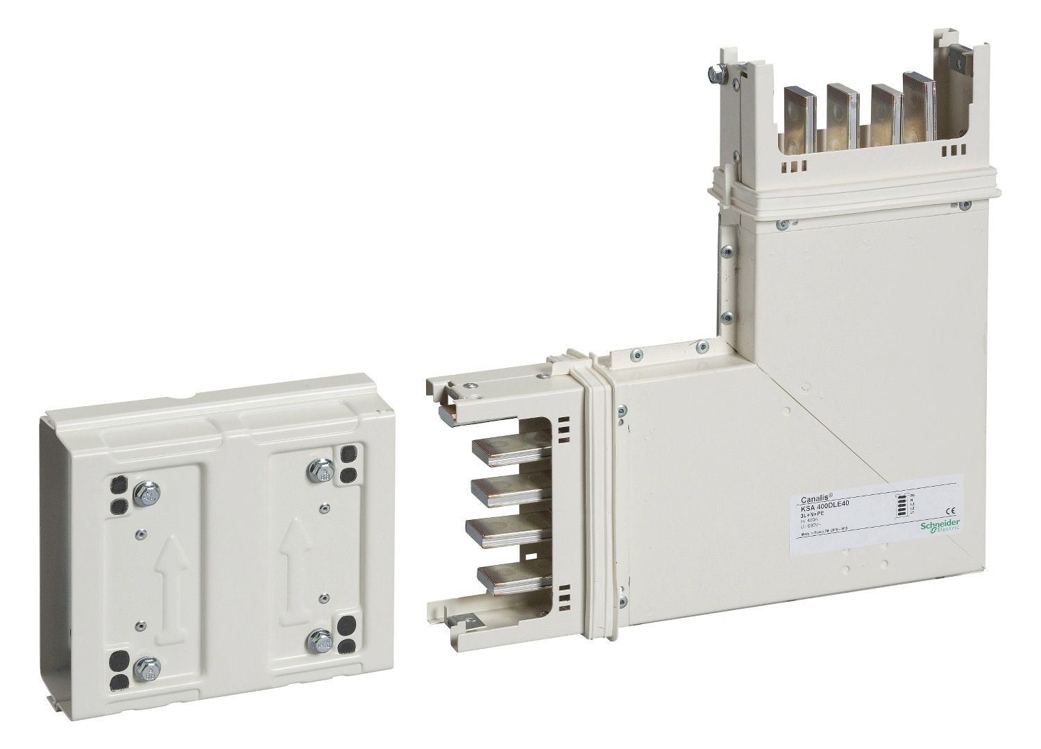 Schneider KSC250DLE40 Canalis Winkel für Kanal 250A Kupfer aufwärts