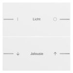 GIRA Tastwippe KNX reinweiß glänzend Kunststoff Thermopl 862270 2-fach
