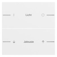 GIRA Tastwippe KNX reinweiß glänzend Kunststoff Thermopl 862270 2-fach