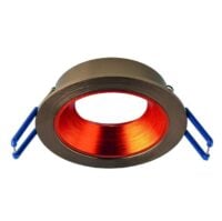 Rutec ALU13215 Einbauring MixMi, schwenkb.,ru, Aluminium grünbronze/zinnober