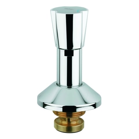 Oberteil 11516 1 1/4" für UP-Ventile Dreikantgriff blau/rot chrom