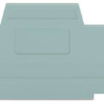 WAGO Abschlußplatte grau 280-303