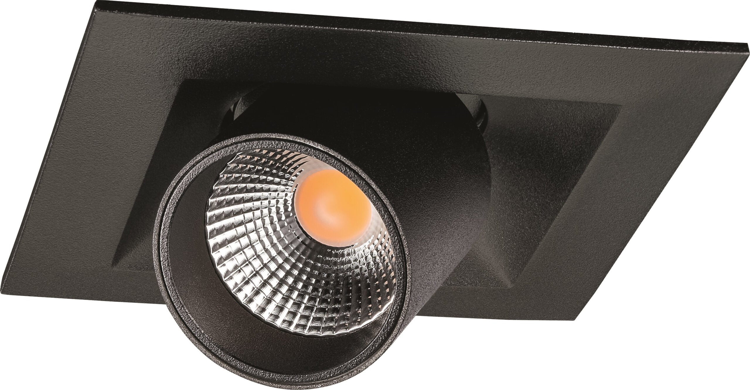 SG LEUCHTEN LED-Einbaustrahler 7,5W Konverter JUNISTAR 902728 dimmbar 1LED schwarz 3000K weiß schwarz