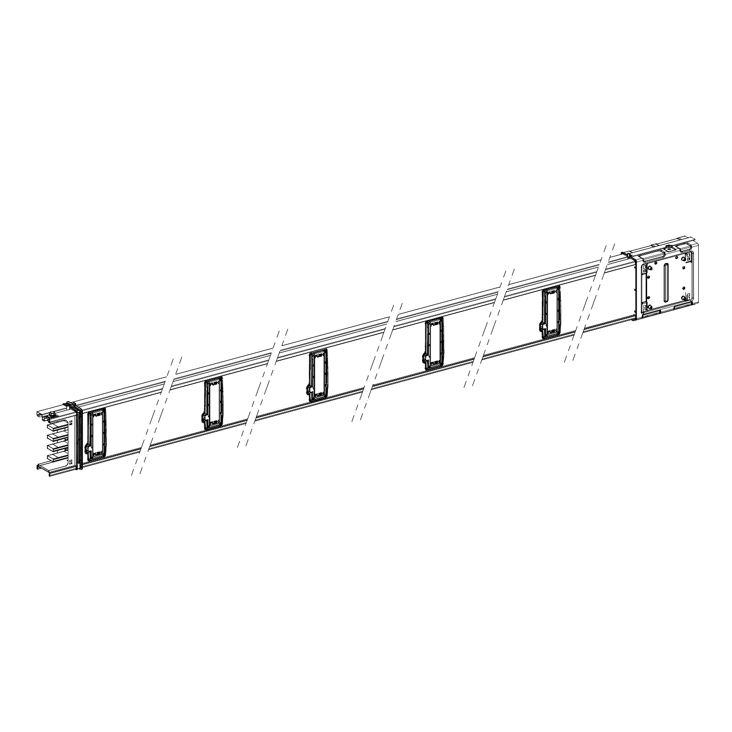 Schneider KSA250ED45010 Verteiler- streckenstück gerade 5m 250A 10Abgang.