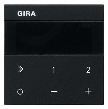 GIRA UP-Radio schwarz matt Bedienelement 2322005