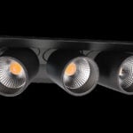 SG LEUCHTEN LED-Einbaustrahler 5W Konverter JUNISTAR 902739 dimmbar 3LEDs schwarz 2700K weiß