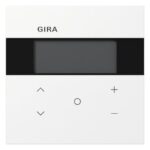 GIRA Raumtemperaturregler Unterputz KNX reinweiß glänzend 200670 Basis+zentr Abdeckpl
