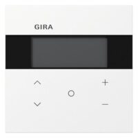 GIRA Raumtemperaturregler Unterputz KNX reinweiß glänzend 200670 Basis+zentr Abdeckpl