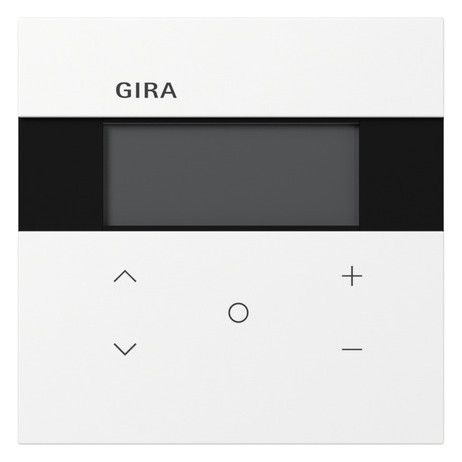 GIRA Raumtemperaturregler Unterputz KNX reinweiß glänzend 200670 Basis+zentr Abdeckpl
