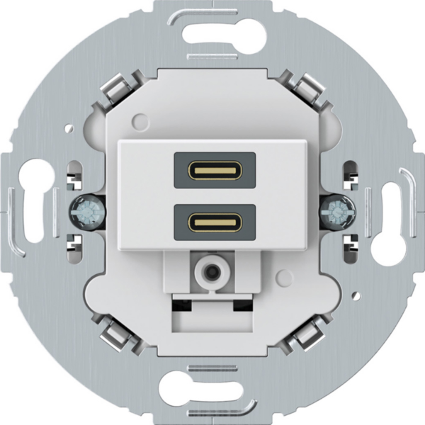 BERKER USB-Spannungsversorgung 2USB-C Unterputz 270429 3000mA weiß 5-12V 50-60Hz
