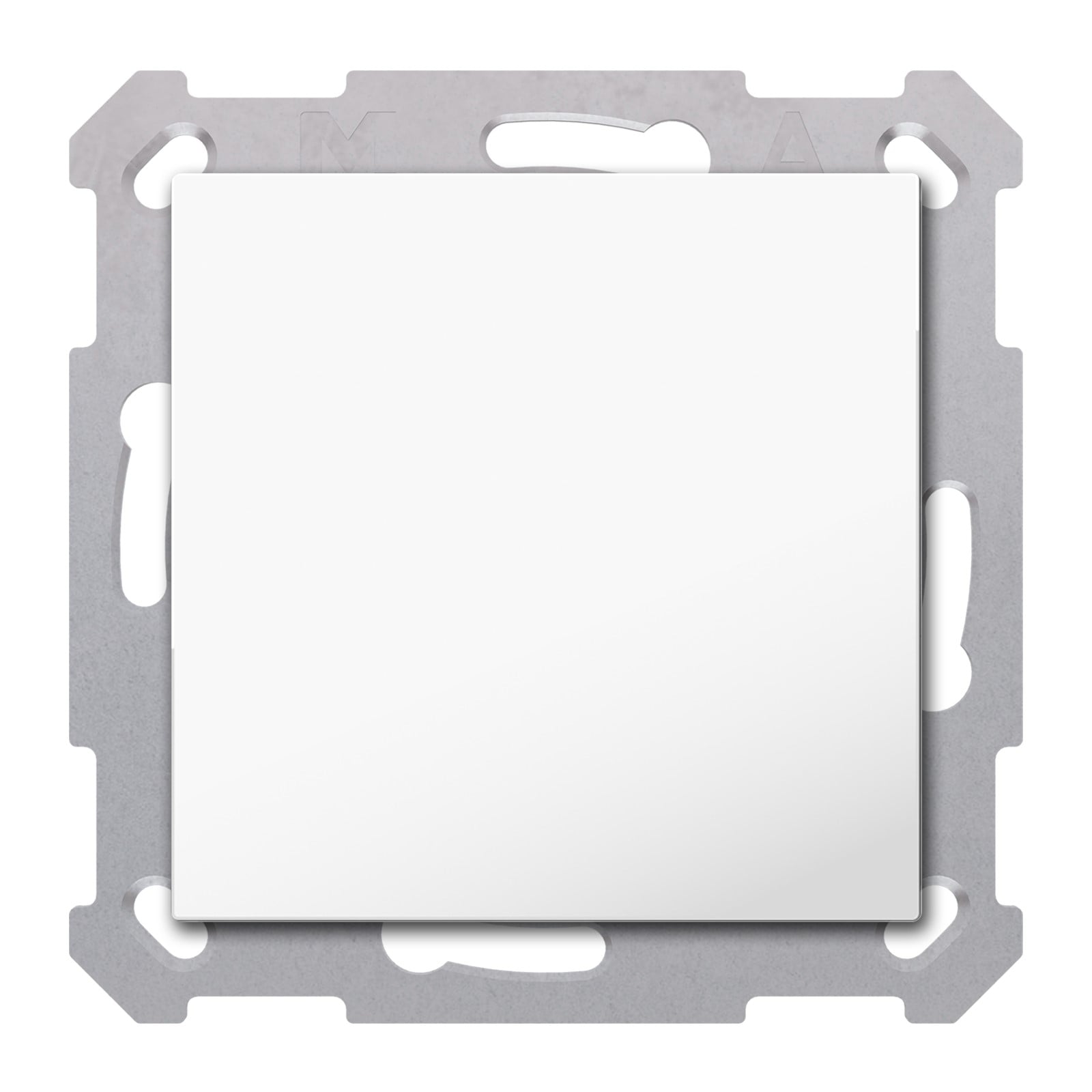 MDT Tastsensor KNX Unterputz reinweiß glänzend 1-fach 2pkt TAL-55B1002.02S