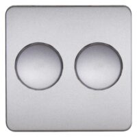 Kopp HK02 HK07-Abdeckung Doppeldimmer Farbe:stahl