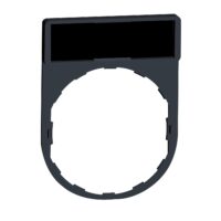 Schneider ZBY2101 Schildträger 30x40mm mit Leerschild 8x27mm schwarz od rt z Gravieren