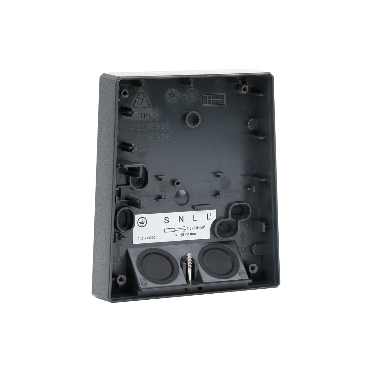 ESYLUX Montagesockel grau Zubehör DEFENSOR WALL PLATE WITH TPE AN