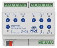 MDT Schaltaktor KNX REG 5TE 8-fach 16A 230V AKS-0816.04S