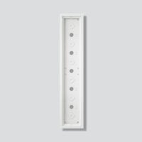 SIEDLE Gehäuse Aluminium innen/außen weiß GA 612-6/1-01 W