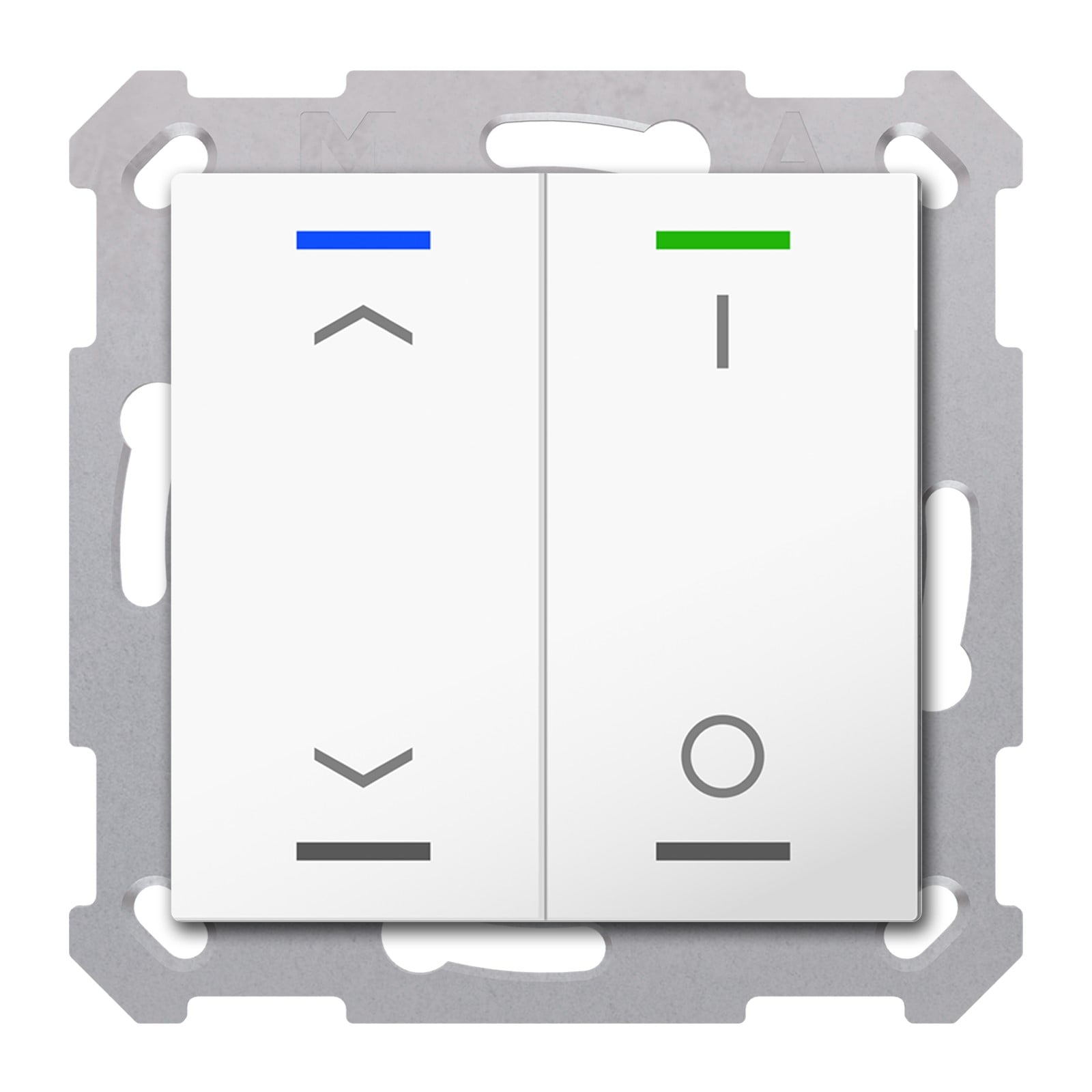 MDT Tastsensor KNX Unterputz reinweiß glänzend 2-fach 4pkt TAL-5502C02.02S