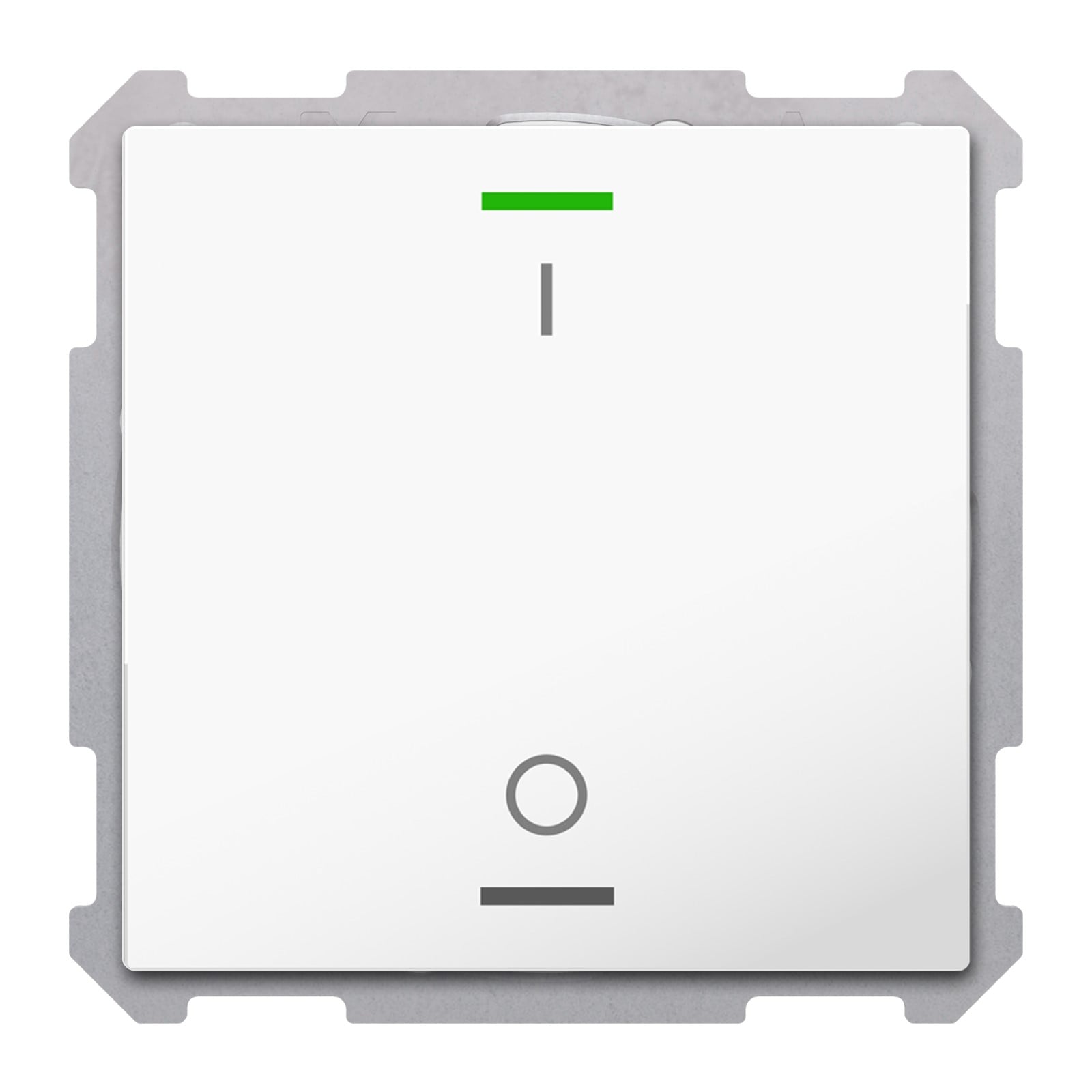 MDT Tastsensor KNX Unterputz studioweiß glänzend 1-fach 2pkt TAL-63T1B04.02S