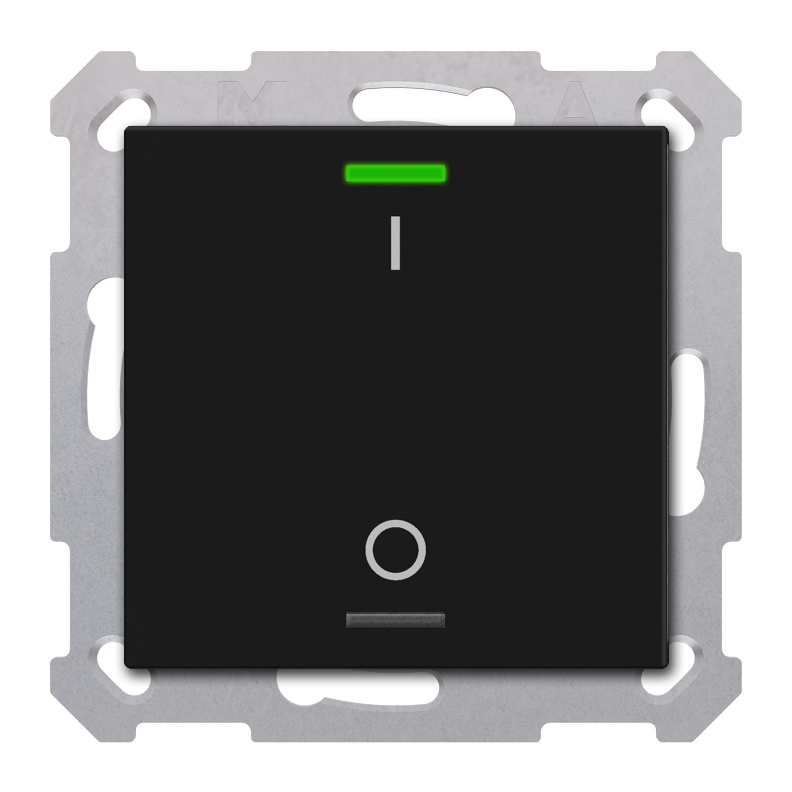 MDT Tastsensor KNX Unterputz schwarz matt 1-fach 2pkt TAL-5501B06.02S