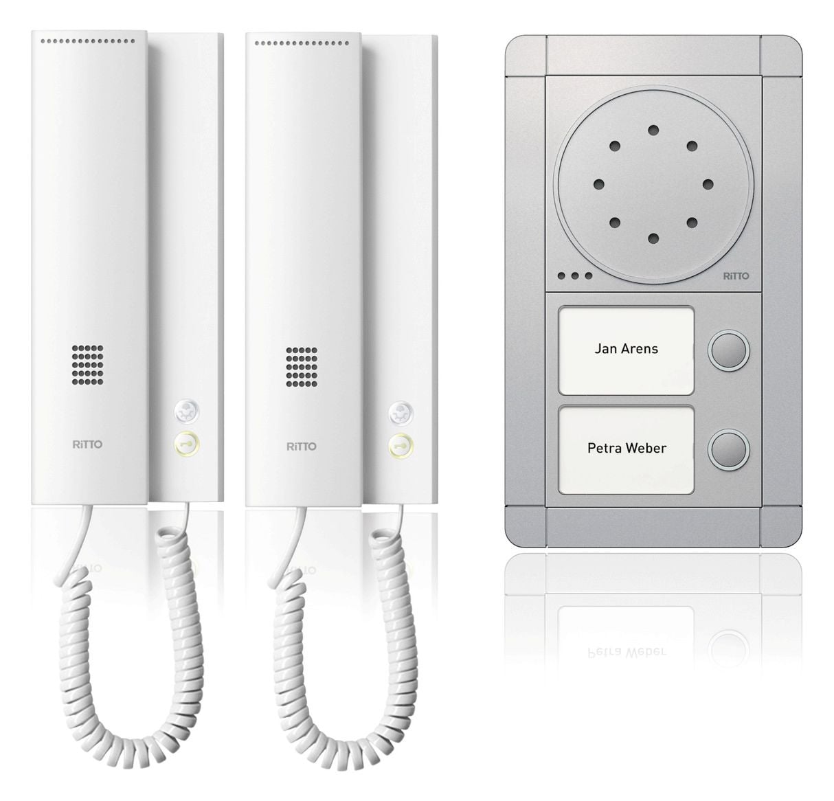 Comelit Ritto 1891220 Portier Audio Paket 2WE silber/weiss