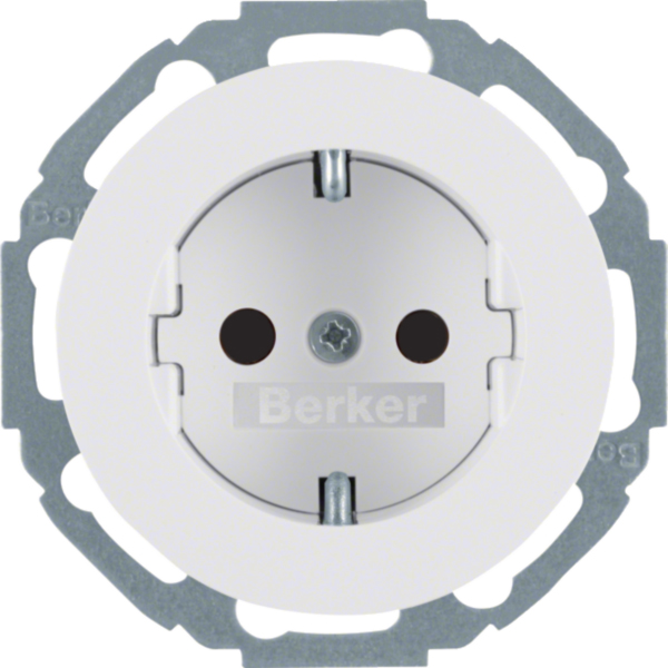 BERKER Steckdose 1-fach polws matt Unterputz mit BS R.Classic MAN0305224 IP20 horizontal/vertikal