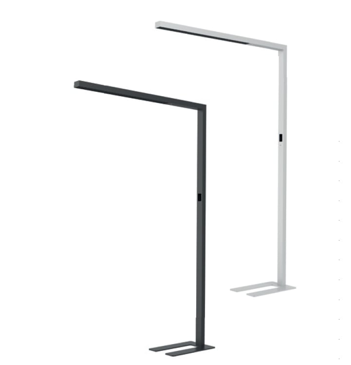 SG LEUCHTEN LED-Stehleuchte 80W 4000K si 2120853 10800lm Konverter dir/indir mit Schalt
