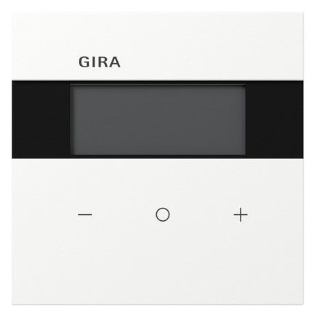 GIRA Raumtemperaturregler Unterputz KNX reinweiß matt 200572 Basis+zentr Abdeckpl